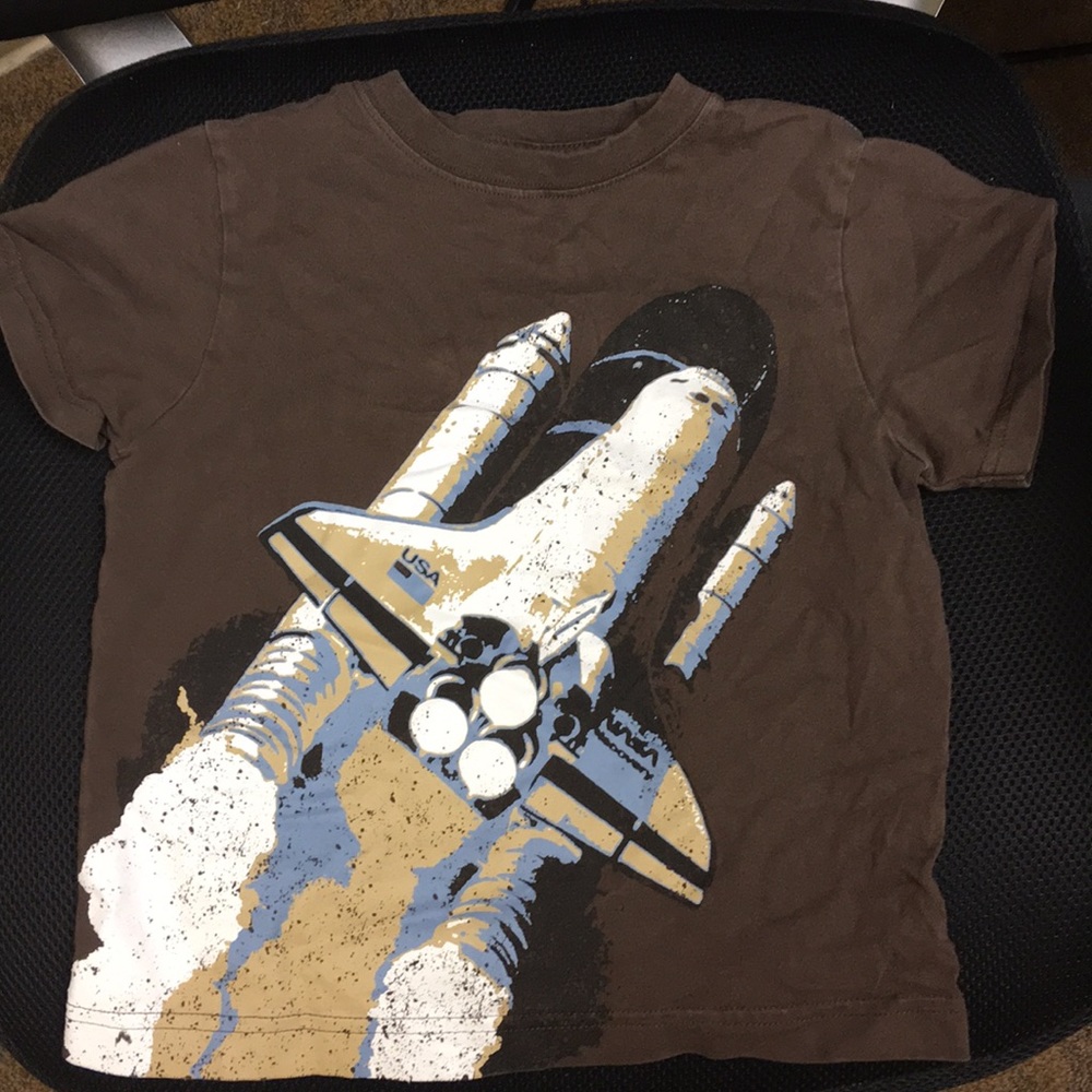 Gymboree Boys Space Shuttle T-shirt Size 4